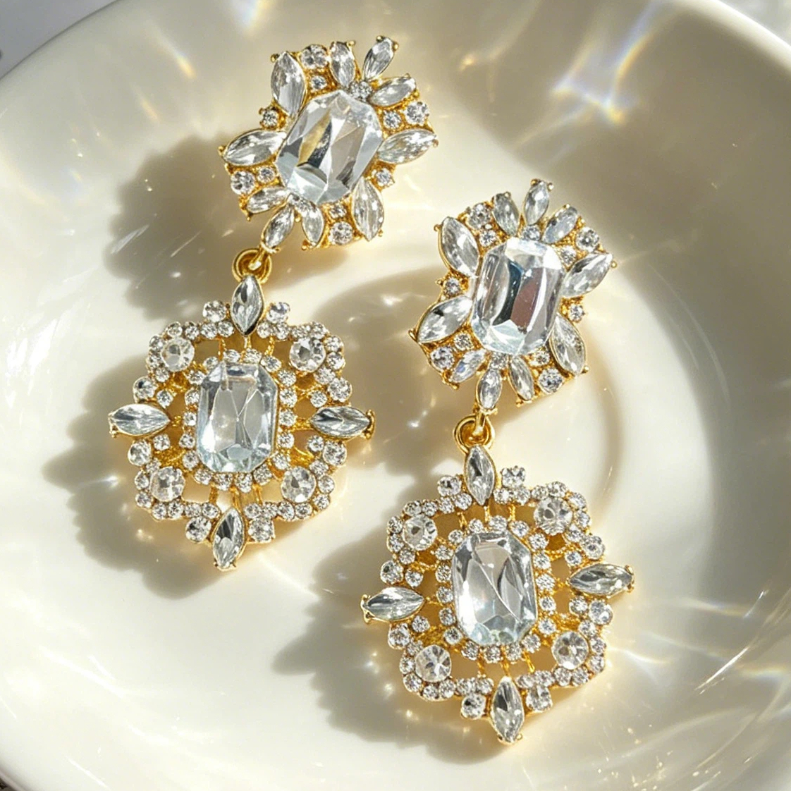 TEMU A Pair Of Elegant, Classical, -looking Earrings, Stylish And Women's Earrings, Suitable As Daily Or Party Vacation Accessories, A Perfect And