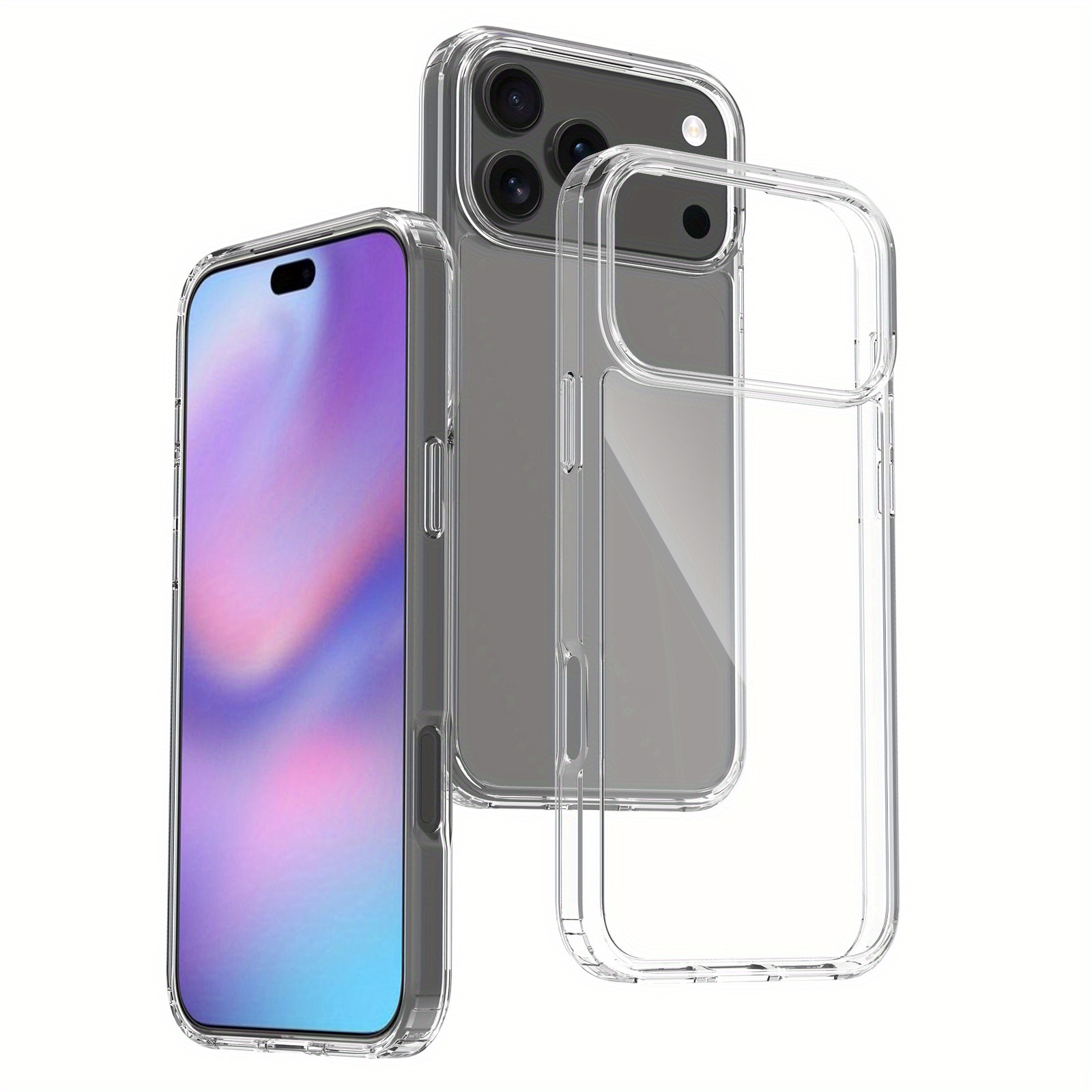 Simple Transparent Business Phone Case for Apple for iphone 17 Pro Max, Transparent Scratch-Resistant Case for Apple for iphone 17 Air, And Drop Protection Cover for