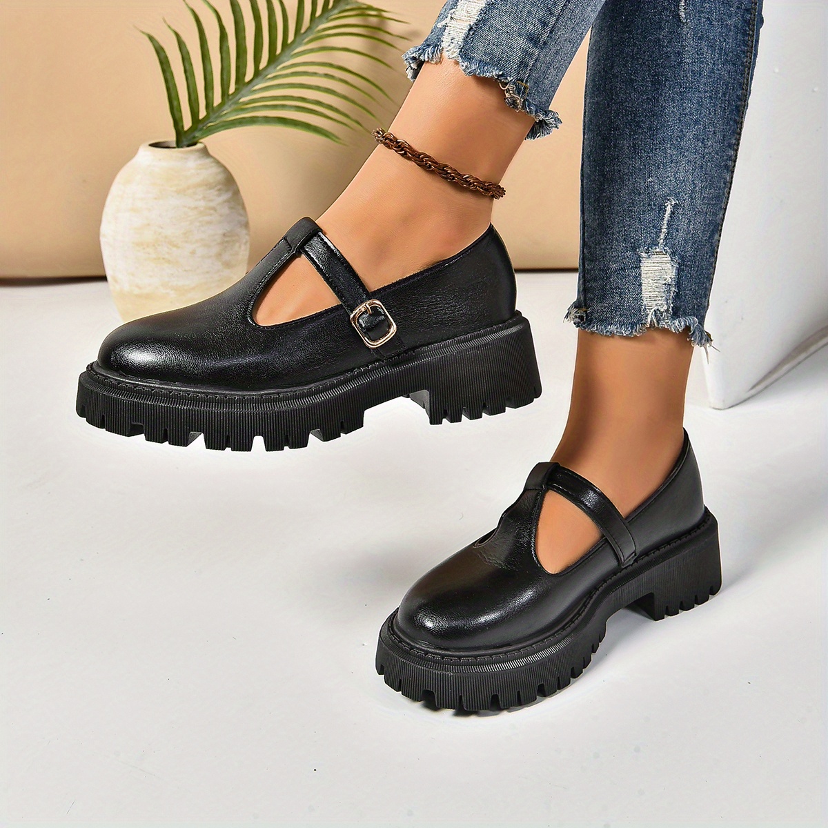 

Women' Fashion Solid Color Penny-loafer Shoes, Plain Toe, , Tpr Sole, Fabric Insole, Upper & Inner Materials