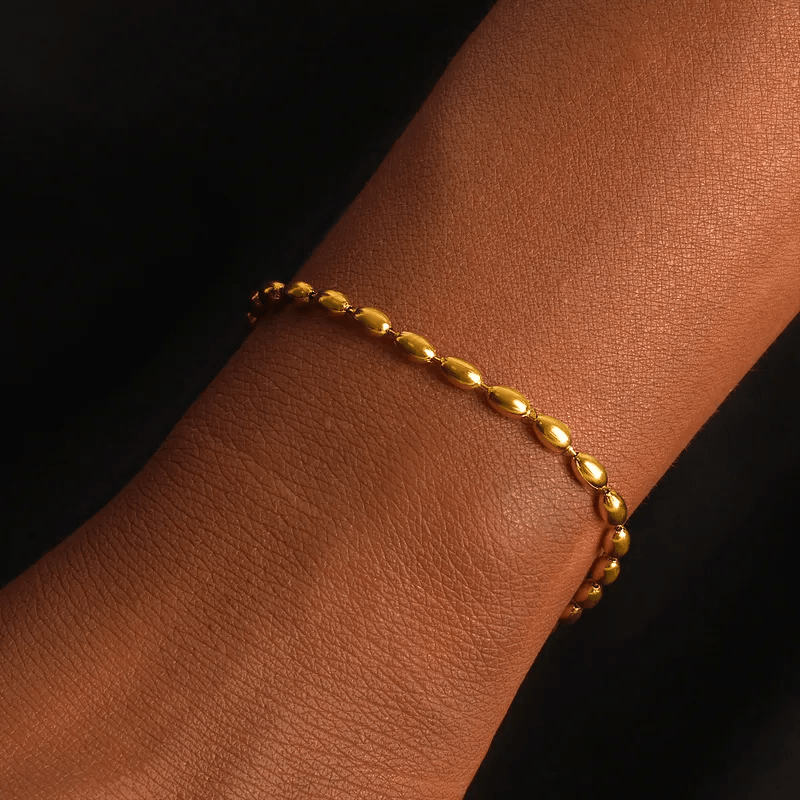 Men's & Women's 18K Gold Plated Adjustable Bracelet, Classic Design