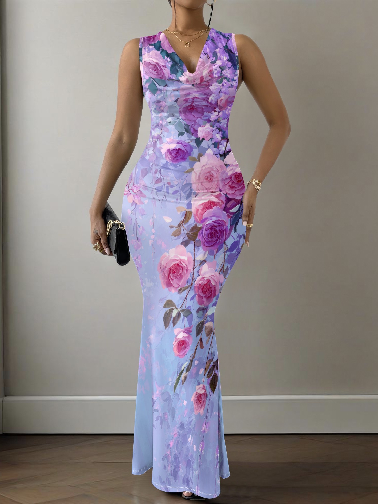 lavender dress women sold on Temu United States