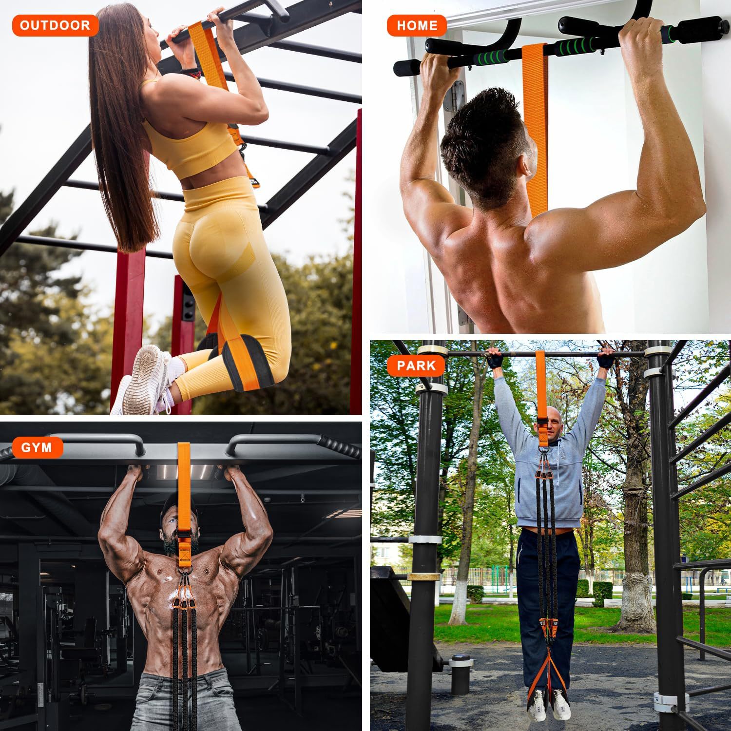 Universal Pull-Up Resistance Band for Strength Training