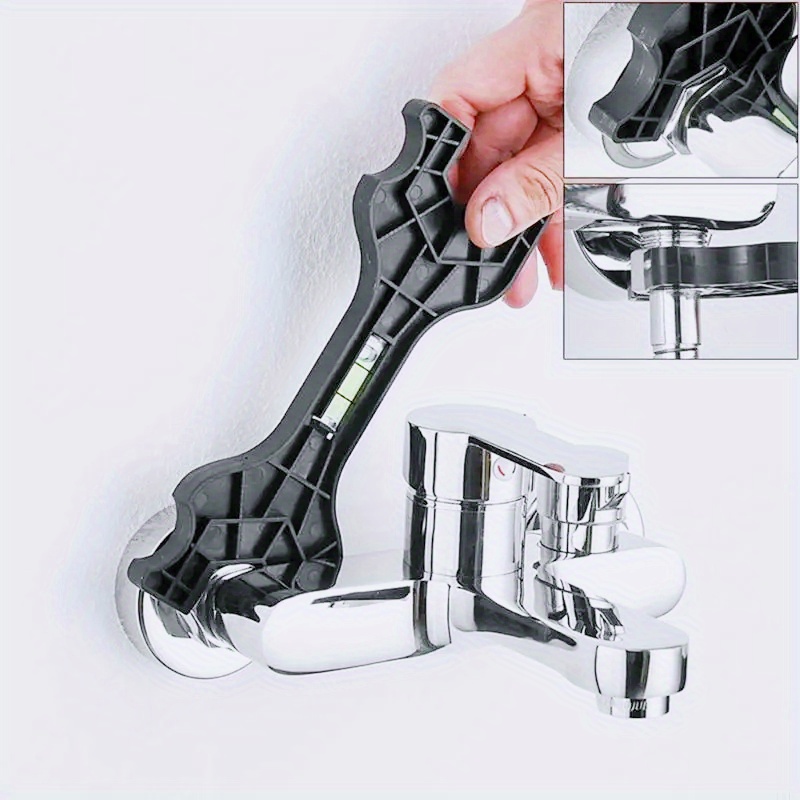 E-shop Badezimmer Küche Toilettenarmatur Dusche Universal Schraubenschlüssel Demontage Werkzeug mit Nivellierhilfe Reparatur Demontage Werkzeug