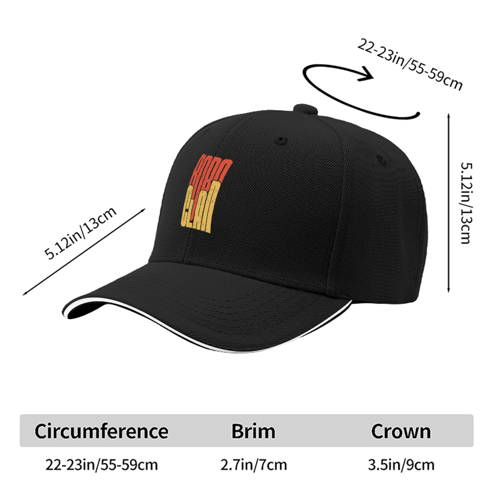 1pc printed sandwich baseball cap with robo   in golden artistic font robot tribe trendy themed fun slogan simple lightweight adjustable sun hat sun protective and breathable for outdoor use unisex street fashion great gift for parties