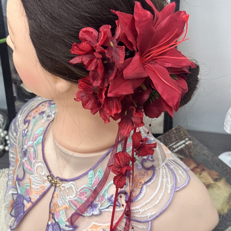TEMU Pince à cheveux griffe fleur éthérée, nouvel accessoire à cheveux pour photo style vacances en pour femme, épingle à cheveux