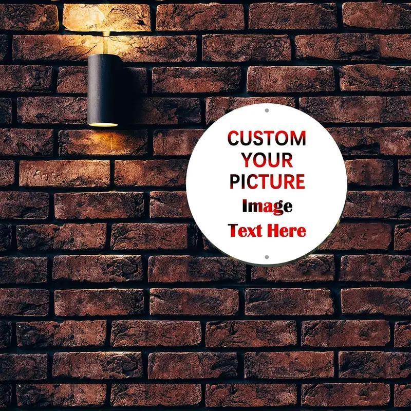 TEMU Personalized Metal Sign| Custom Text/image , Pre-drilled Holes For Easy Hanging, Suitable For Indoor/outdoor Decoration, Ideal For Christmas,