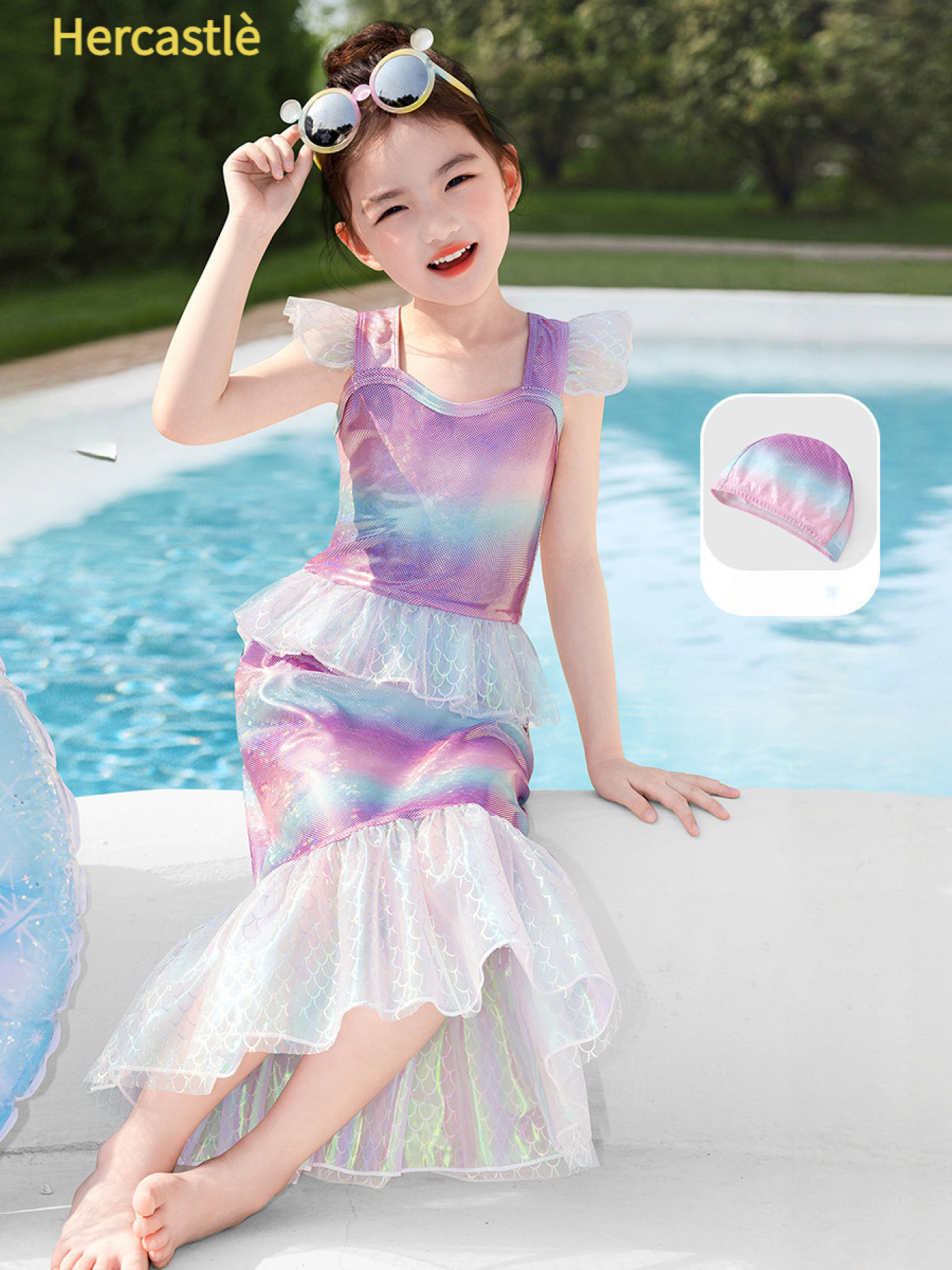 s swimsuit girls beach one-piece princess dress cute 3-year-old swimwear |  High-quality & Affordable | Temu Canada