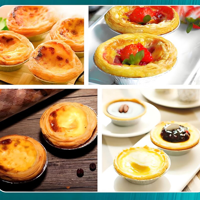   200 упаковок фольги для выпечки Heatwave, одноразовые круглые формы для пирогов для тартов, день рождения, Рождество, Новый год, формы для выпечки, детали 2