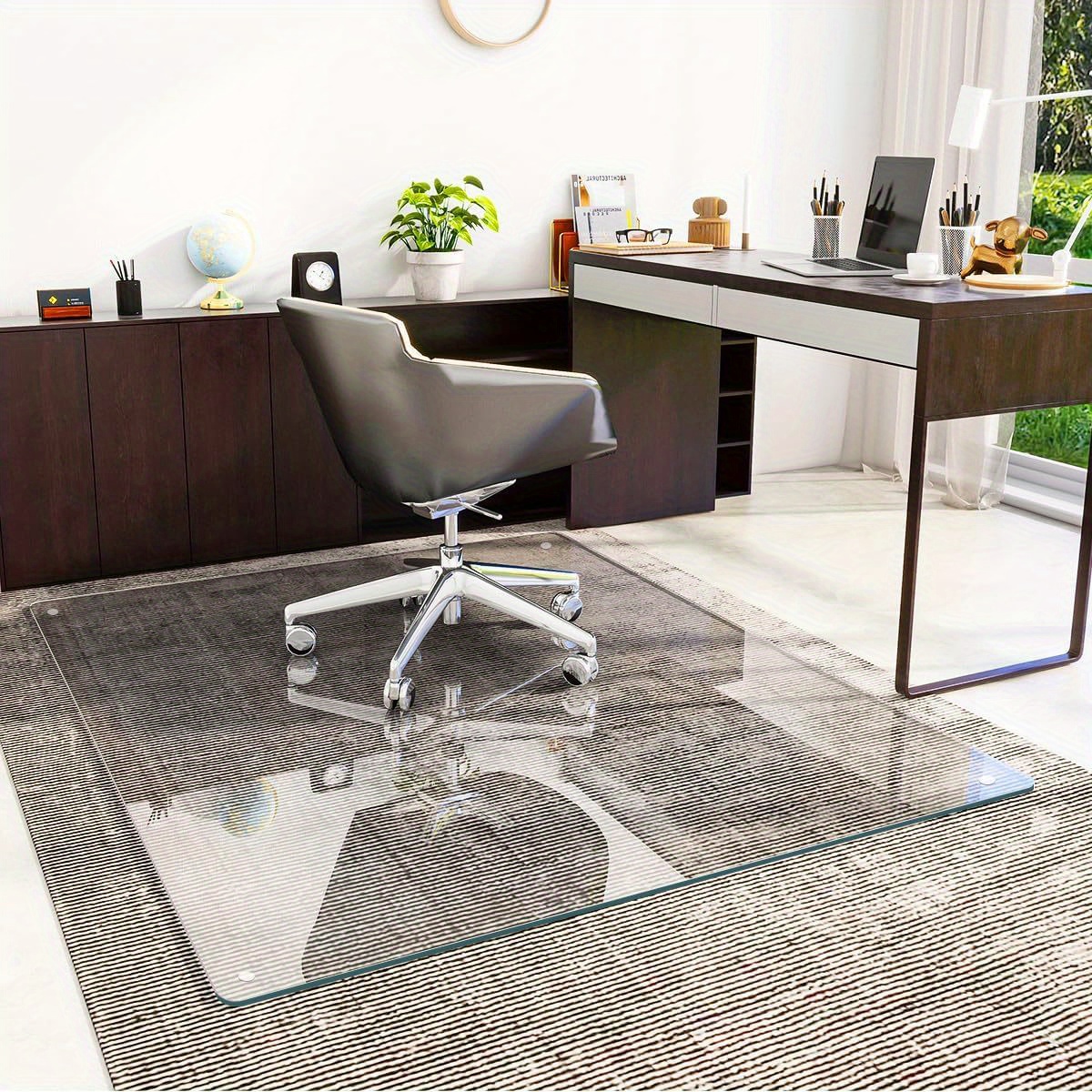 Glass Desk Chair Mat For Carpet Carpet Chair Mats Tempered