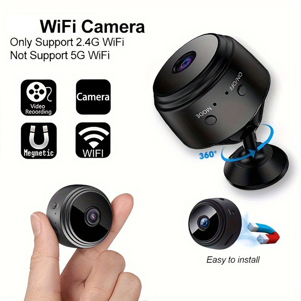 1pc   a9 smart wifi camera 480p security surveillance cam with magnetic base battery usb   compatible with smartphones remote mobile application viewing rechargeable lithium polymer battery no   details 2