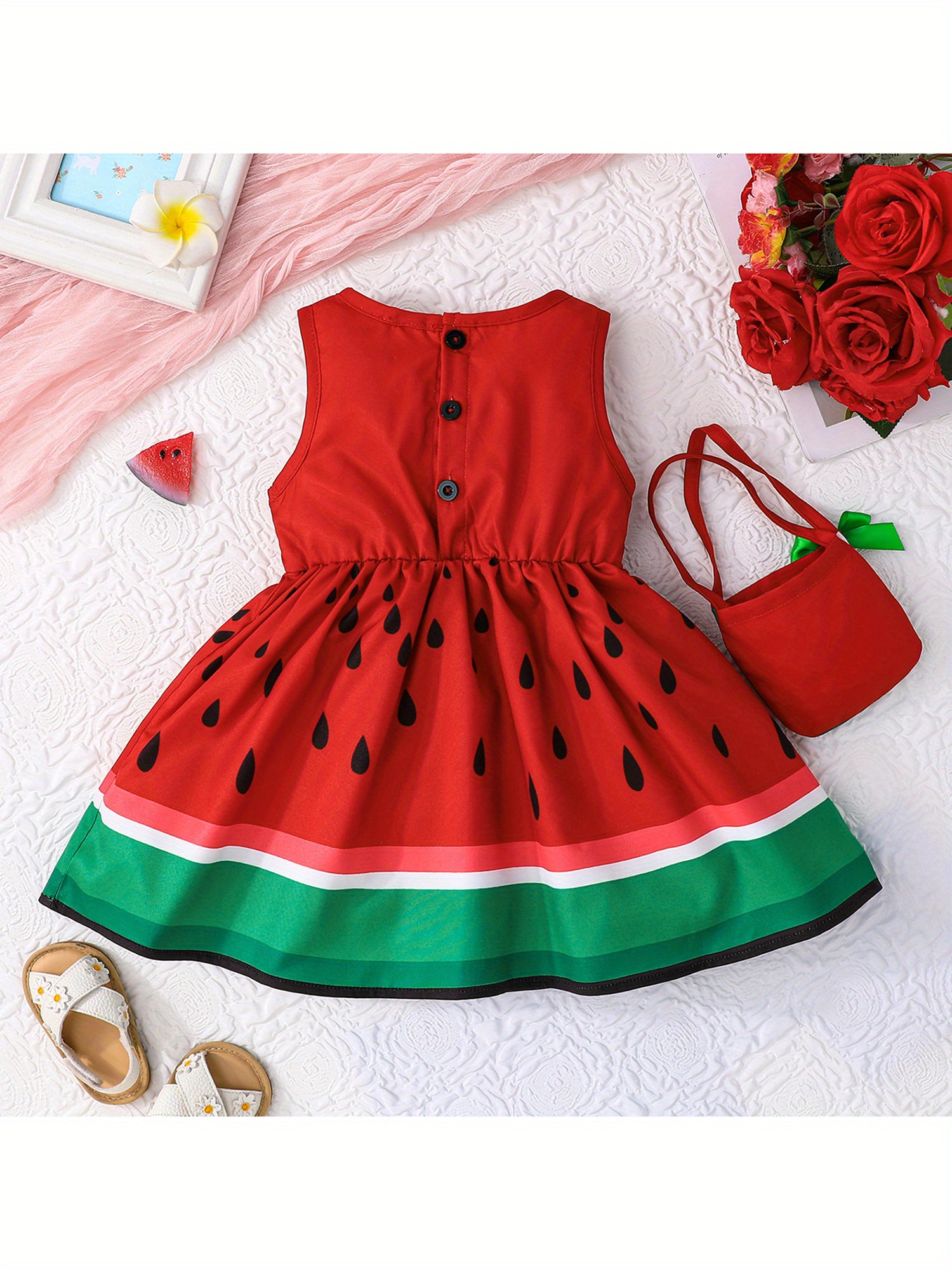 chinese dress ladies Little Girl Watermelon Dress main image 1