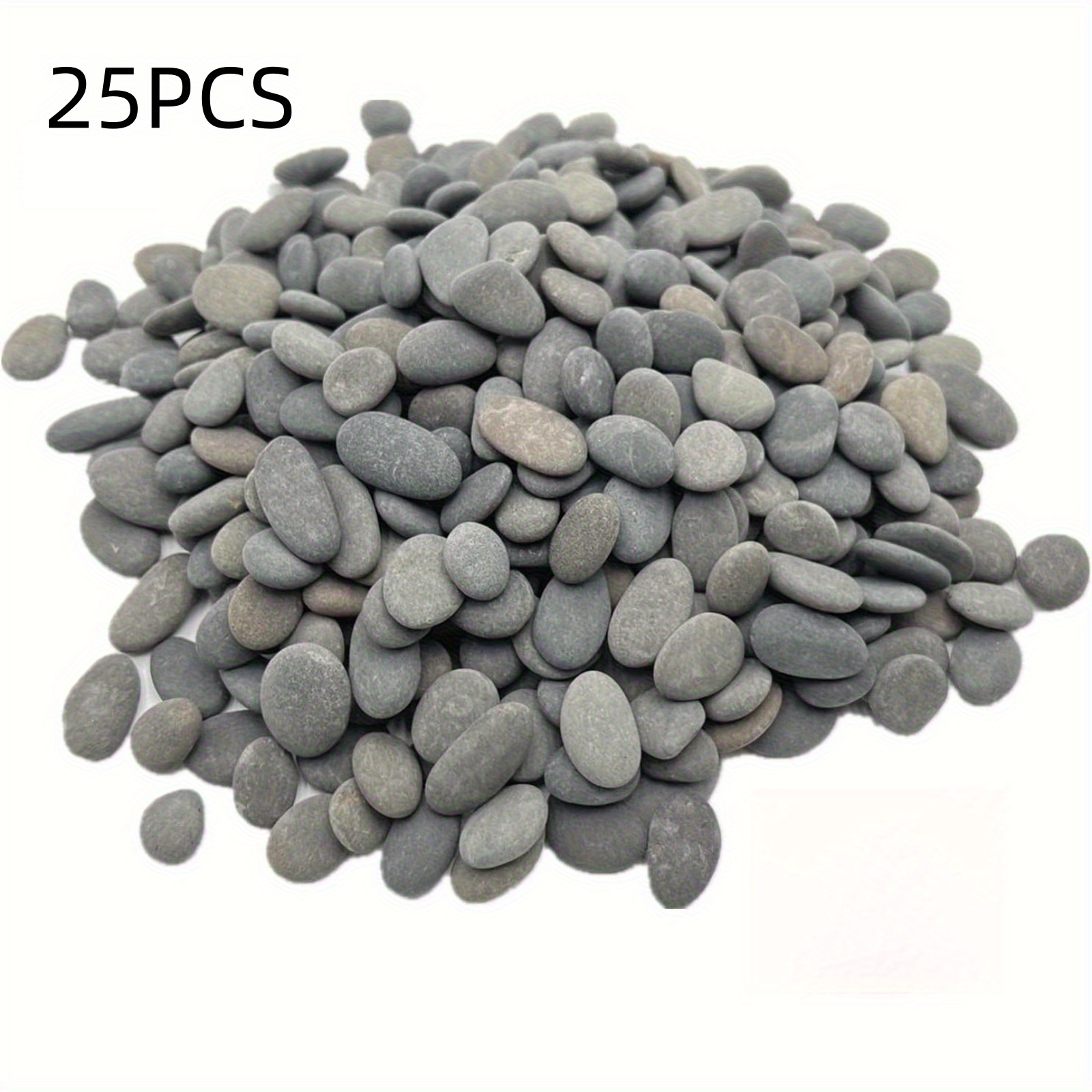 River Stones Set - Polished Gray And Black Rocks, Ranging From 1 To 3cm In Size, Ideal For Rock Painting, Artistic Decoration, Crafts, Aquariums