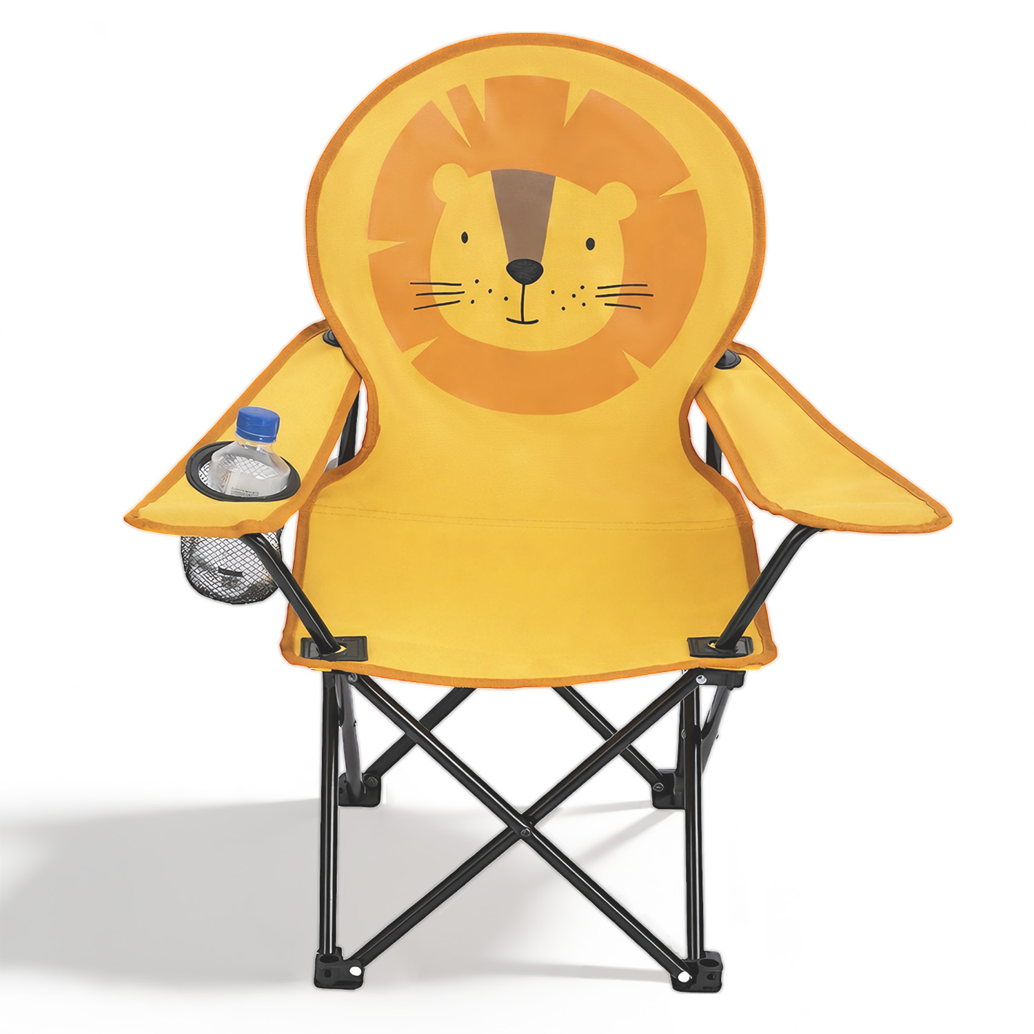 Image of Camping Chair With Cup Holder And Bag, Folding Chair Ideal For Outdoor Activities, Lightweight And Comfortable, Perfect For The Garden Or Camping