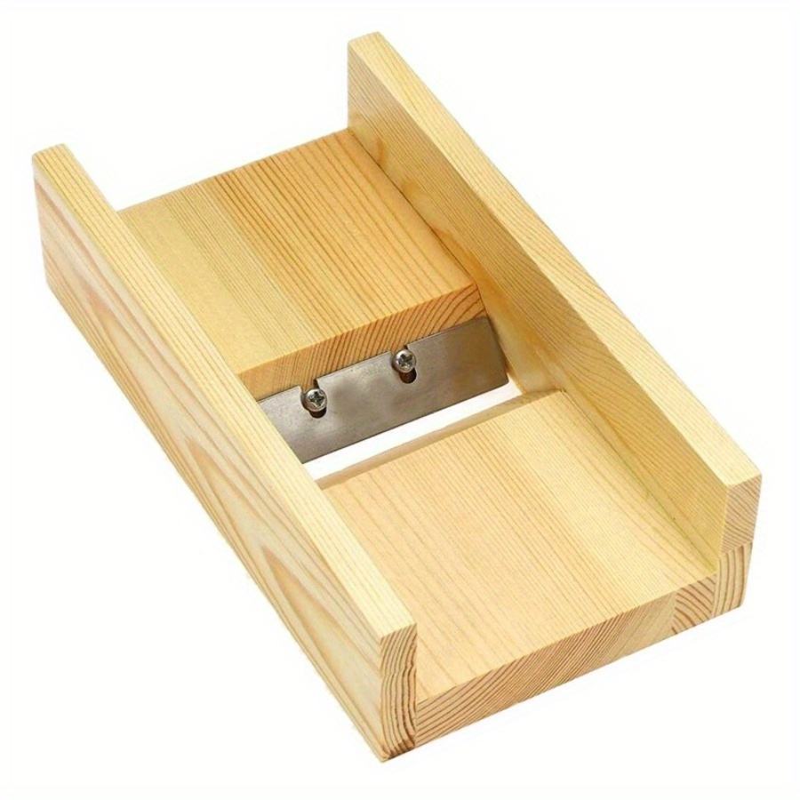 TEMU 1pc Wooden Candle Soap Cutter Beveler Planer Soap Cutting Tool For Handmade Birthday Gifts Candle Making Trimming Additions