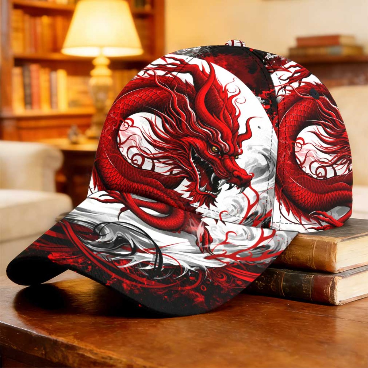TEMU 1pc Red Baseball Cap For Dad Hat Urban Fashion Skateboarding Fishing Trip Cab Driver Cap Father's Day Gift 2d Full Print Modern Fits Most Gift