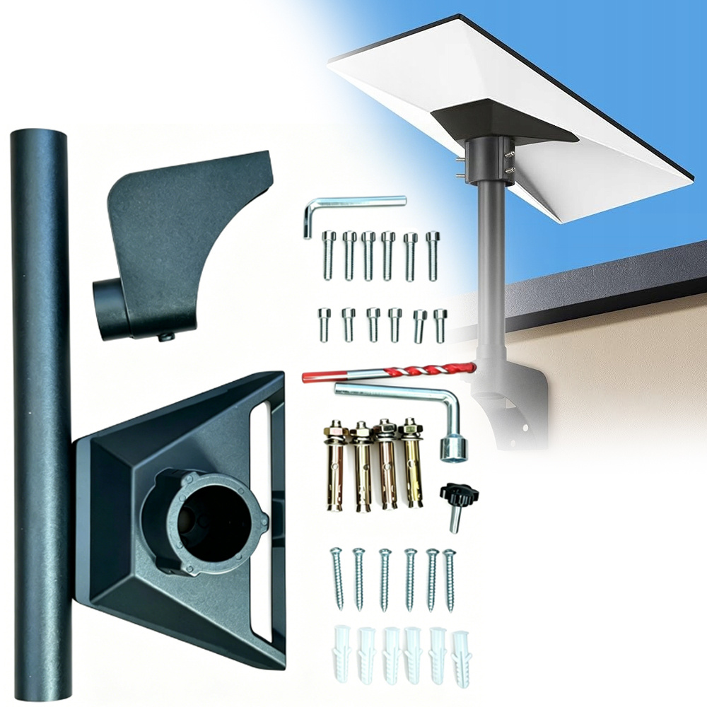 Image of 1 Set For Starlink Gen 3 Mount With Extendable Pipe, Upgraded Starlink Mounting Kit, Starlink Pivot Mounting Kit Compatible With Starlink Standard Dish