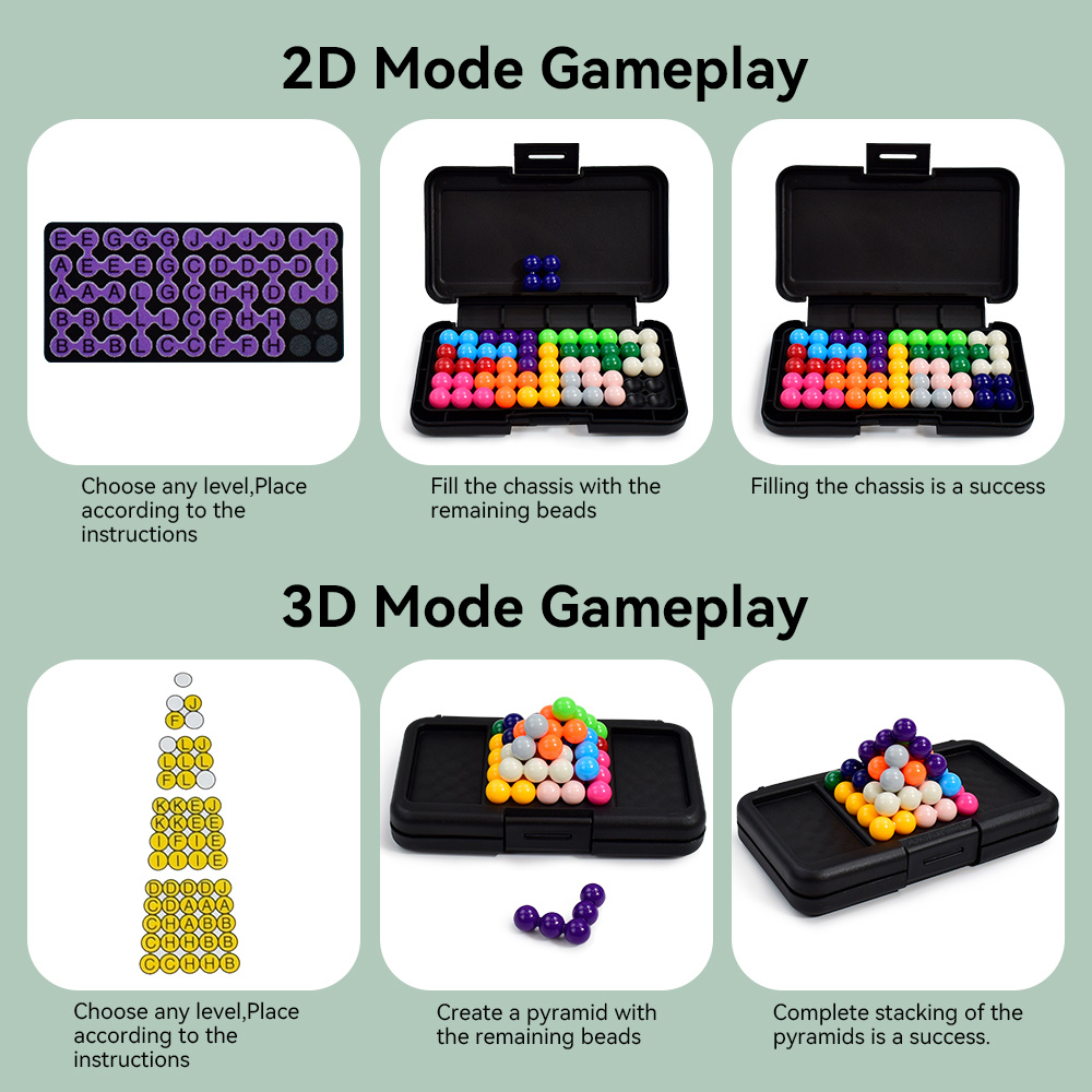 IQ Pyramid Pearl Desktop Game, Classic Logic Toy