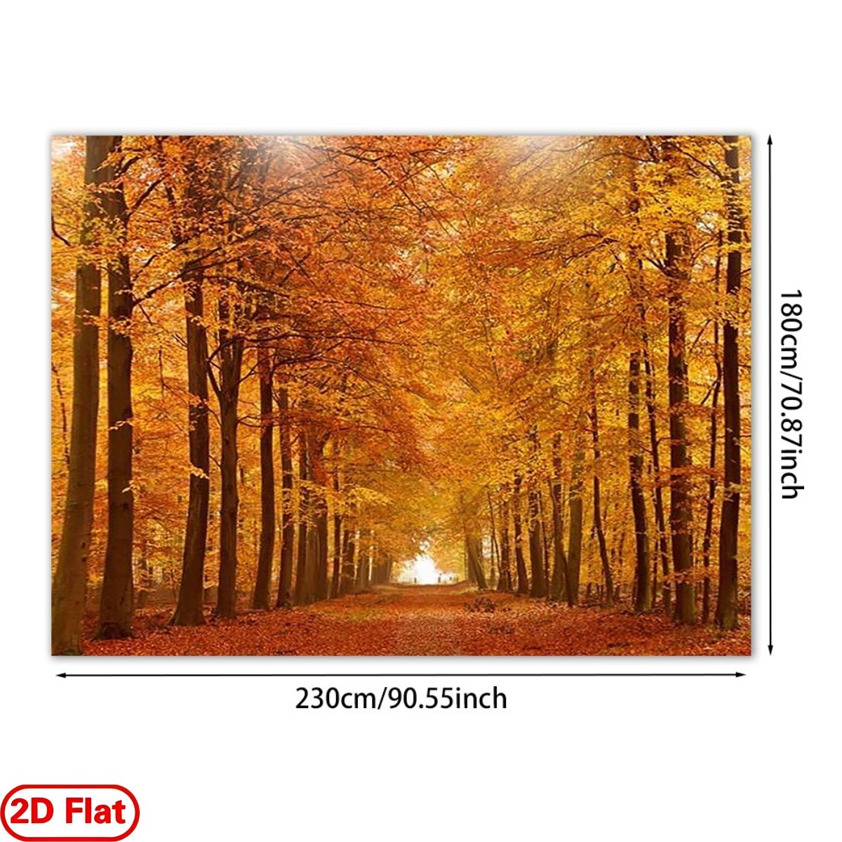 Extra Large Autumn Forest Backdrop