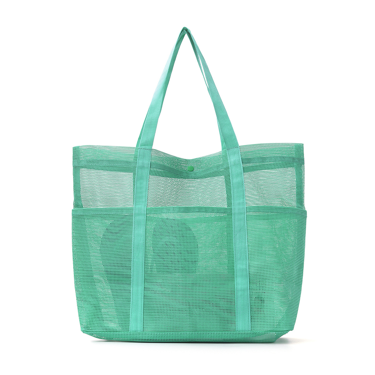 TEMU Men' & Women' Summer Beach Tote Bag - Large Capacity Multi- Bag With Breathable Mesh, Lightweight Suitable For Poolside, Travel, Vacation, For