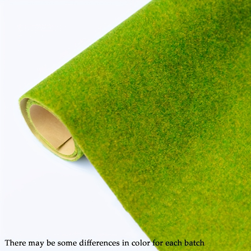 Realistic Artificial Grass Mat, Craft Material, 15.7 X 39inch, Nylon Material, , Suitable For Model Train Landscapes, Dollhouses, And Architectural Models, Model Train Additions| Flexible Material