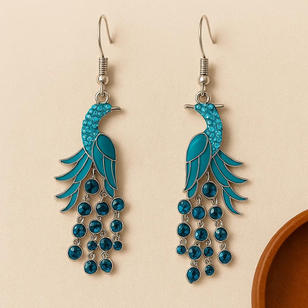 TEMU 2pcs, Fashion Earrings, Simple Earrings, Vintage Earrings, Peacock Earrings, Male Earrings, Bohemian Earrings, Christmas Gifts, Simple Jewelry,