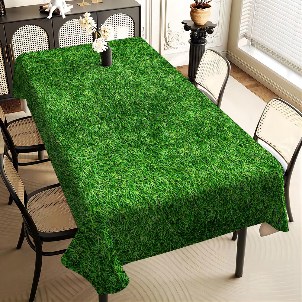 

1pc Print Polyester Tablecloth, Rectangular, Machine Woven, Washable And Reusable, With For Dining, Parties, And