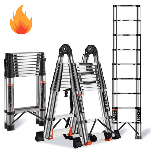 más de 2027 - escalera telescópica calidad, escalera plegable multifuncional, escalera de extensible, escalera de tejado desmontable de acero inoxidable, escalera portátil para uso en el hogar, jardín y . adecuada para techos, autocaravanas, entradas de