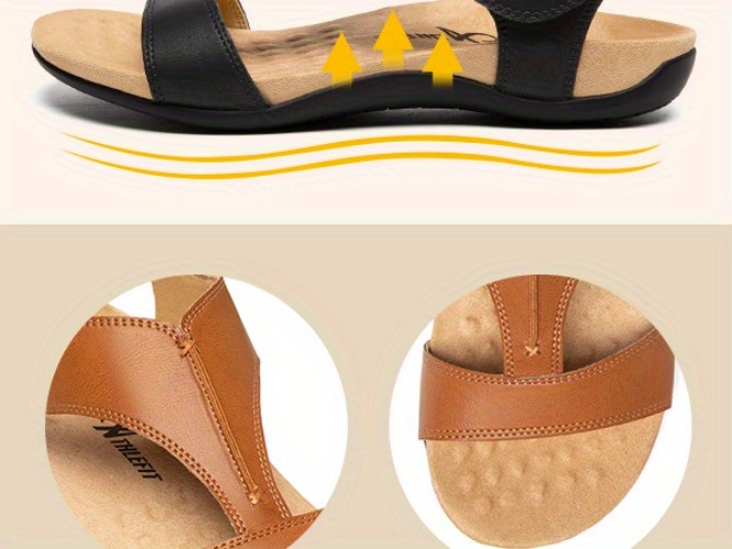 womens orthopedic arch support sandals summer comfortable walking flat beach sandals casual dressy Product details 2
