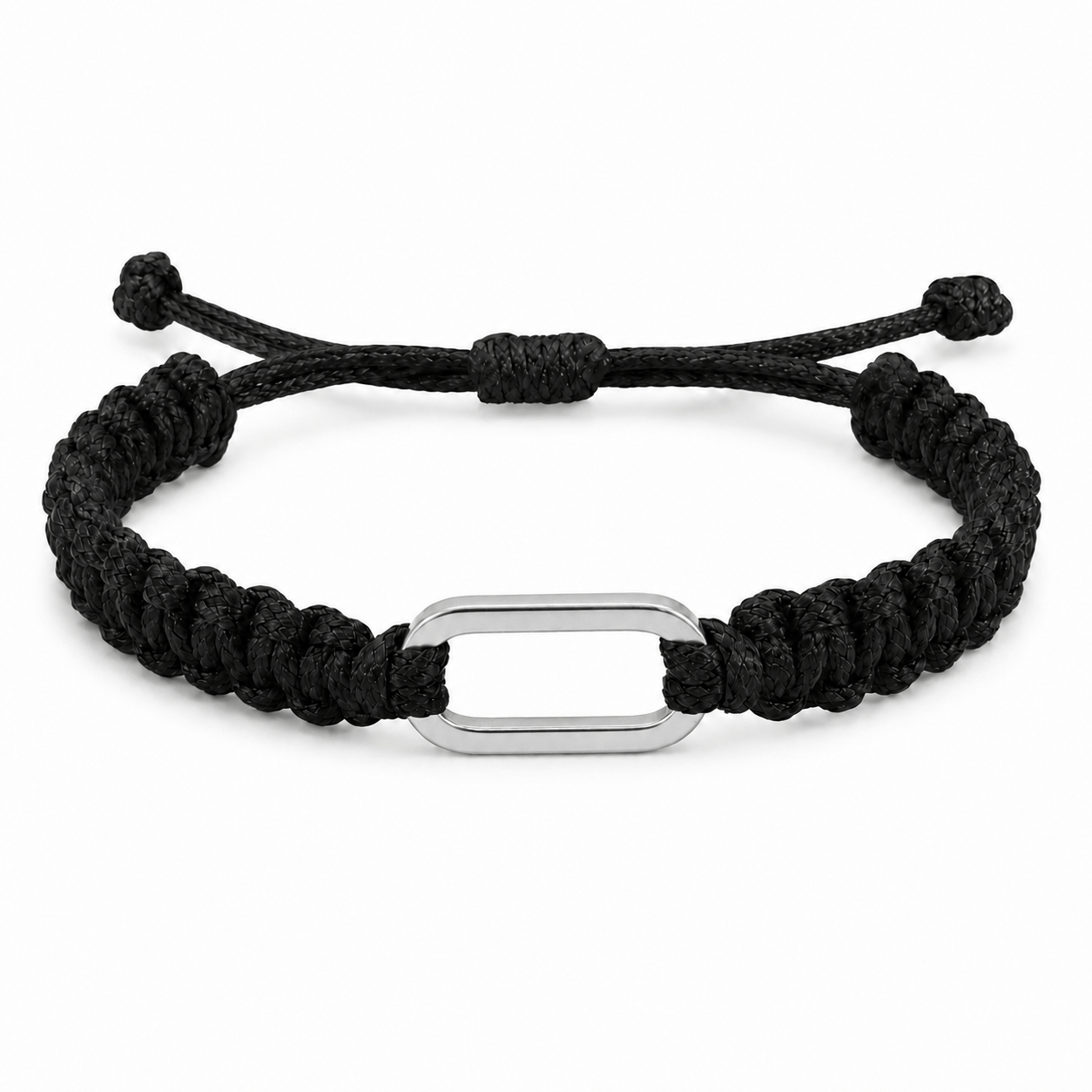 Personalized Two Name Oval Link Bracelet, Adjustable Wristband