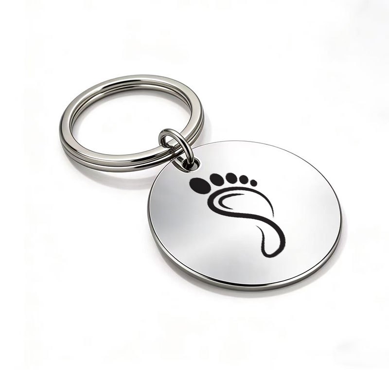 TEMU A Metal Laser-engraved Keychain Featuring A Minimalist Artistic , Perfect For Trendy Individuals. This Car Key Accessory Serves As A Backpack