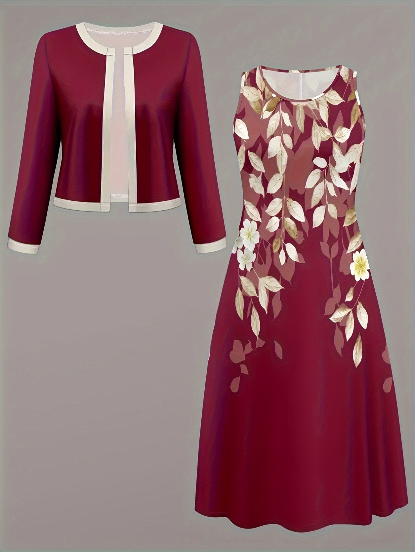 women dress with jacket sold on Temu United States