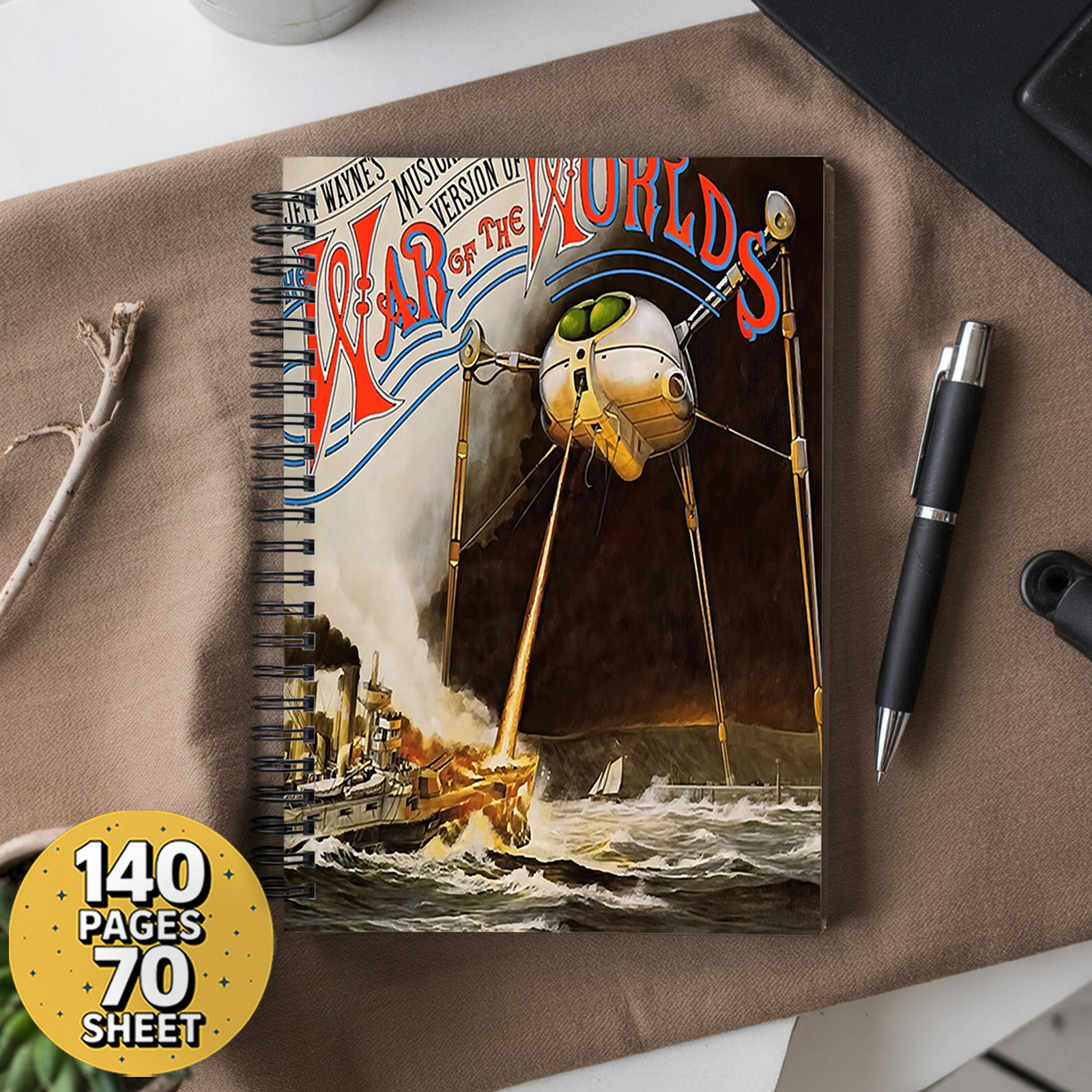 TEMU Notebook Of Jeff ' : Vintage Science Fiction Artwork