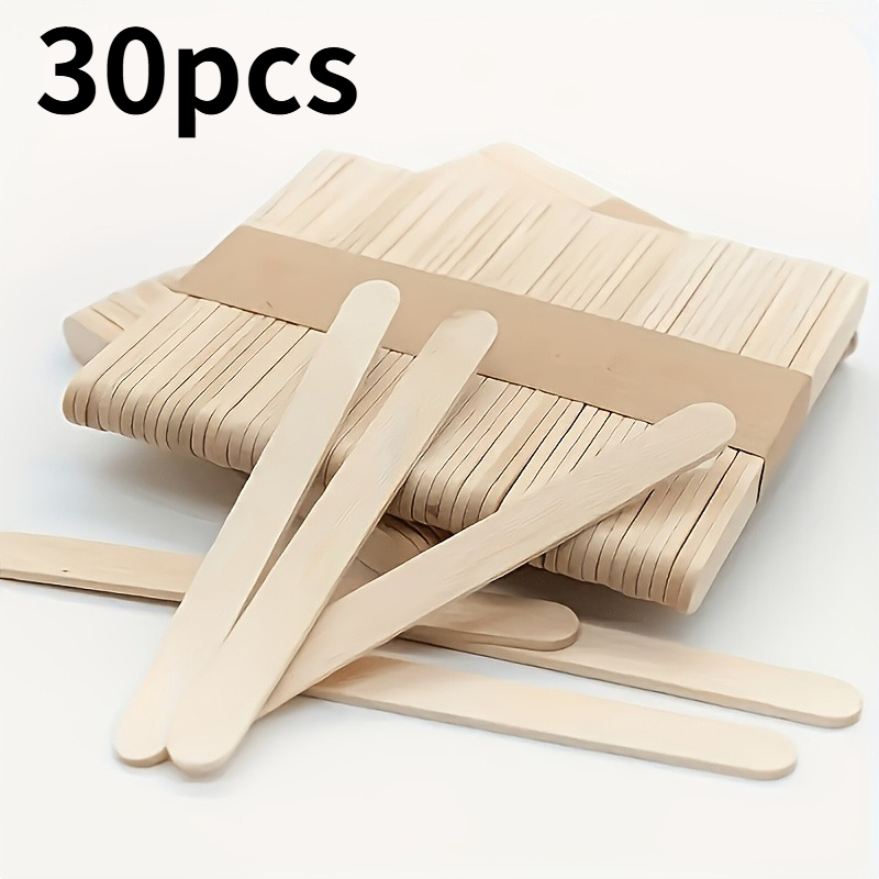 TEMU 30 pezzi in Legno Naturale a , Pali in Legno Multiuso, Adatti per Artigianato Fai da Te, Progetti Artistici per la Casa, Materiale per