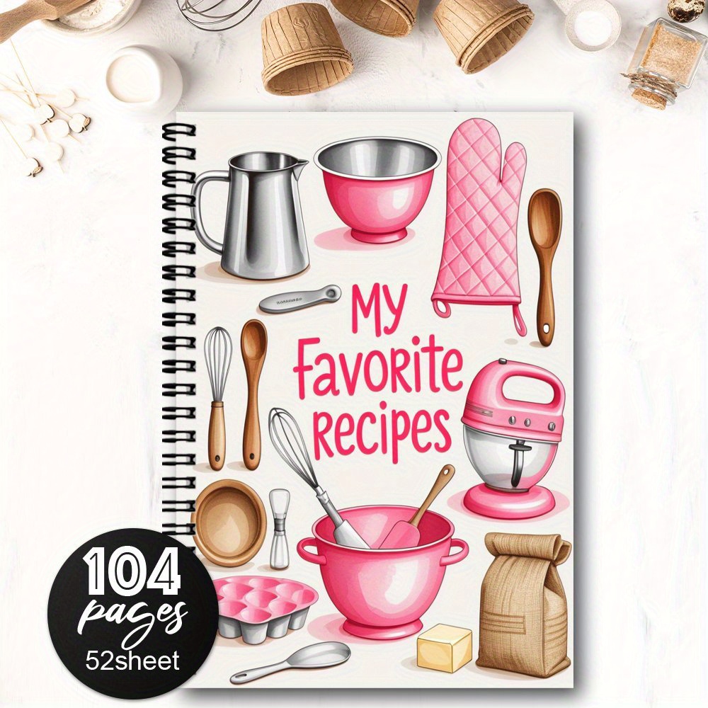TEMU Spiral Coil Recipe Notebook 1pc Funny Spiral Recipe Notebook To Your Own Recipes, Recipe Journal, Perfect Gifts For Friend Coworker Women Men,