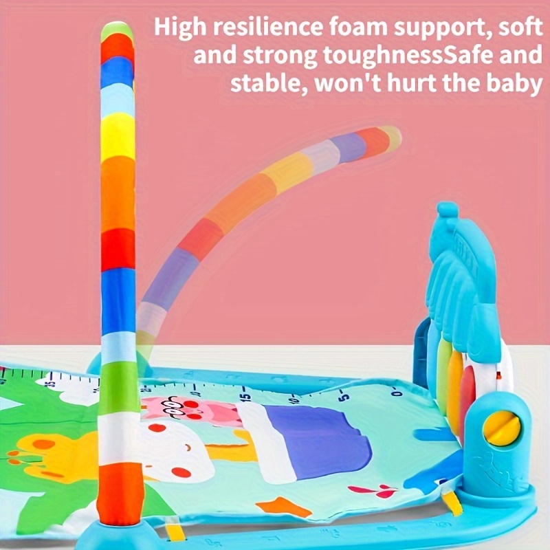 colorful play gym learning toy combo with music lights stain resistant polyester ideal for crawling halloween or christmas gift toys details 3