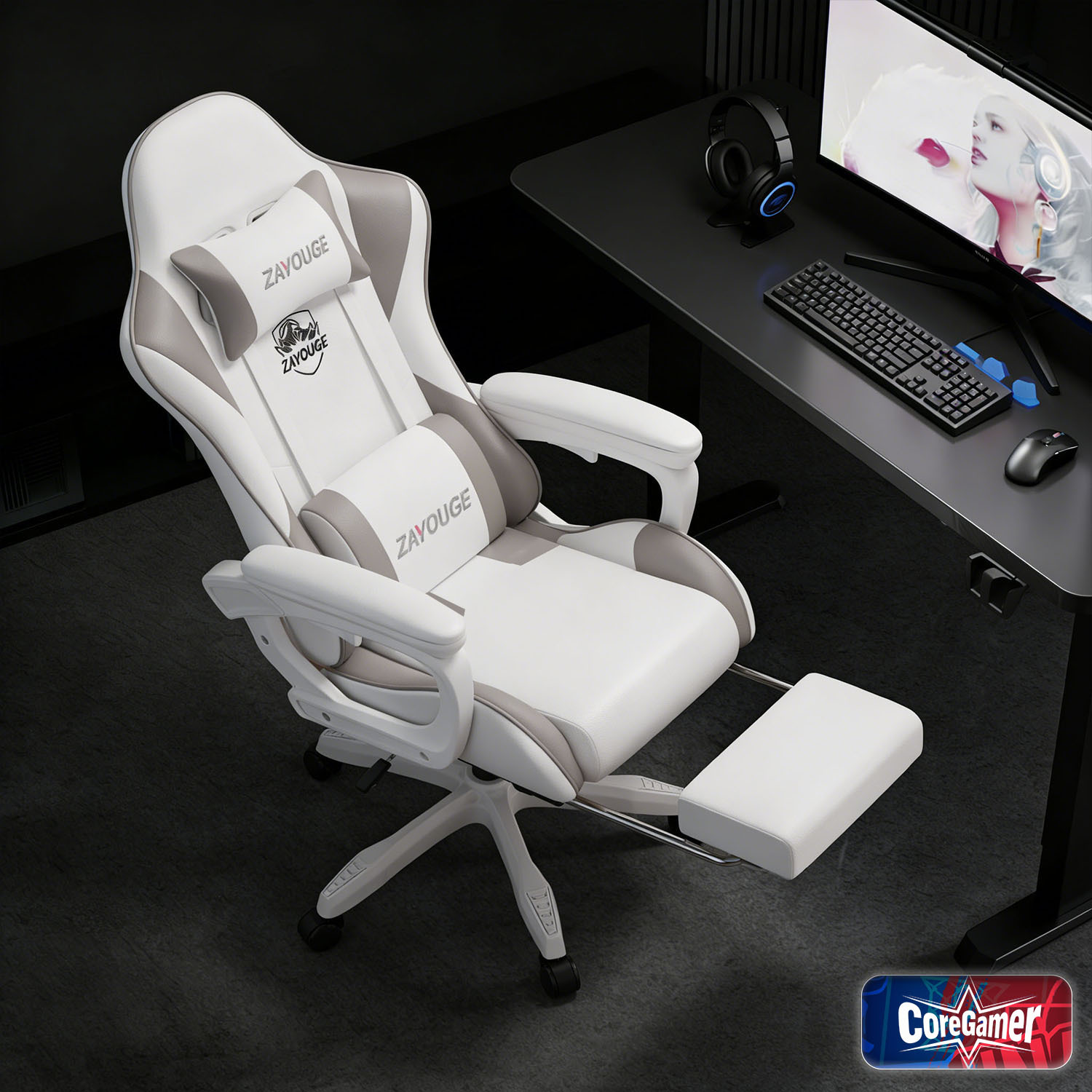 1 4 6 8pcs ergonomic high back gaming chair office study and gaming universal swivel chair with footrest reclining computer chair for home and dorm use