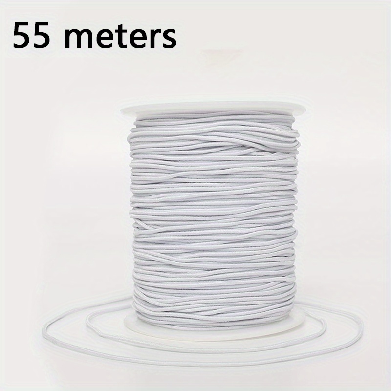 Elastic Cord For Bracelets, A 1mm Strong Elastic Thread For Jewelry Making, Necklaces, And Black And White Beading