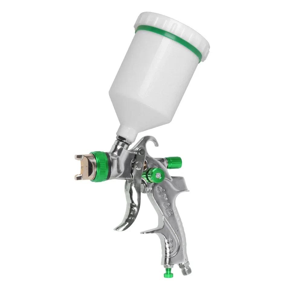 Image of Hvlp Pneumatic Spray Gun With 1.4/1.7/2.0mm Nozzles, 600ml Cup, Air Pressure Gauge & Filter System - Low Air Pressure High Atomization Sprayer For Automotive, Diy, Furniture
