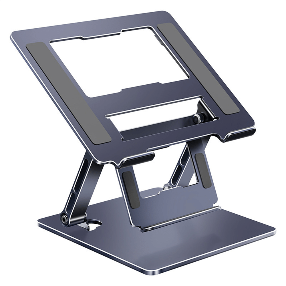 Image of Adjustable High Laptop Stand For Notebook&projector, Foldable, Heavy Duty Carbon Steel, Ventilated Cooling With Non-slip Pads, Portable Notebook Stand For 10-17 Inch Laptops (air/pro/dell/ / )