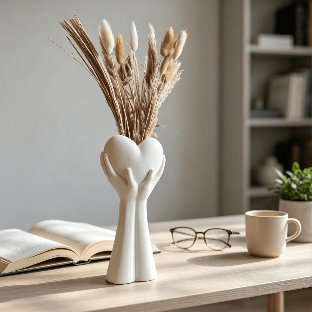 TEMU Vaso con che un cuore, stampata in 3D, regalo unico e , ornamento multifunzionale da scrivania, decorazione da tavolo per la casa, regalo per le