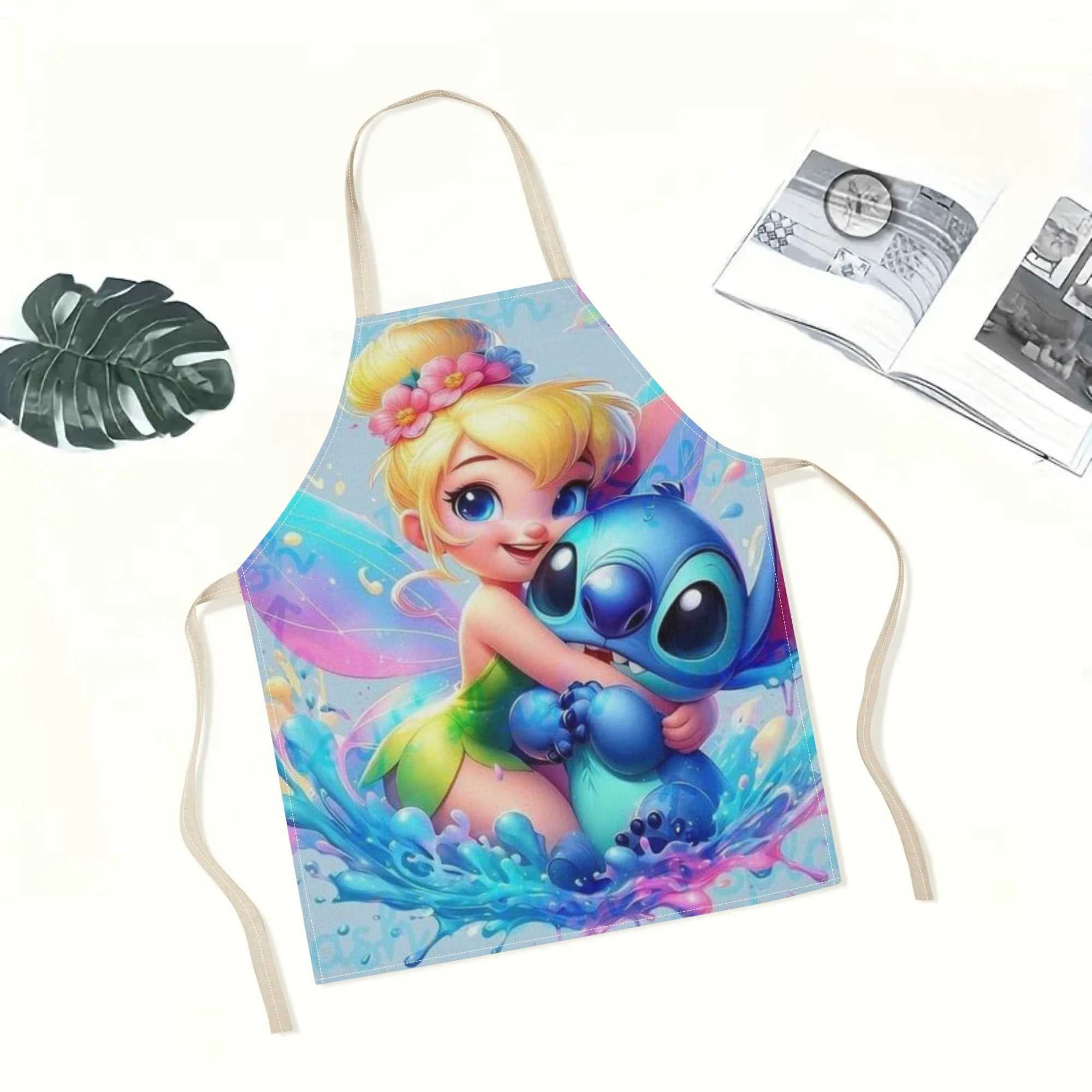 disney   a stylish waterproof apron featuring adorable cartoon designs of  ,  ,  ,  , and more.   beautiful and fashionable, with a simple and elegant style, suitable for hotels, supermarkets, restaurants, fru hops, bubble tea stands, and   home use. details 0