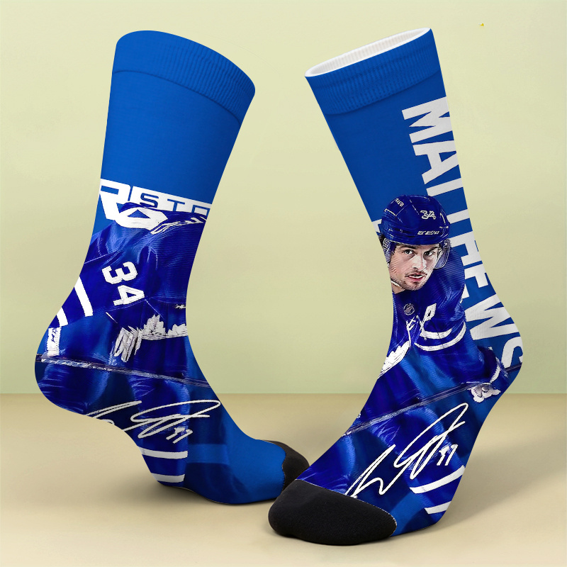 TEMU Un ensemble de chaussettes à , chaussettes de jersey bleues #34 - Articles d'équipe de haute qualité. Ces chaussettes sont douces, confortables