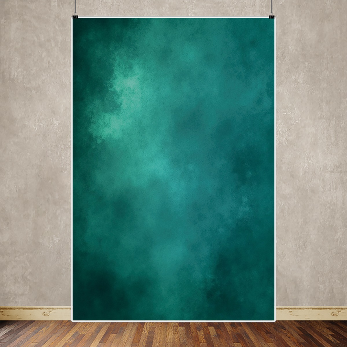 Elegant Teal Gradient Photography Backdrop