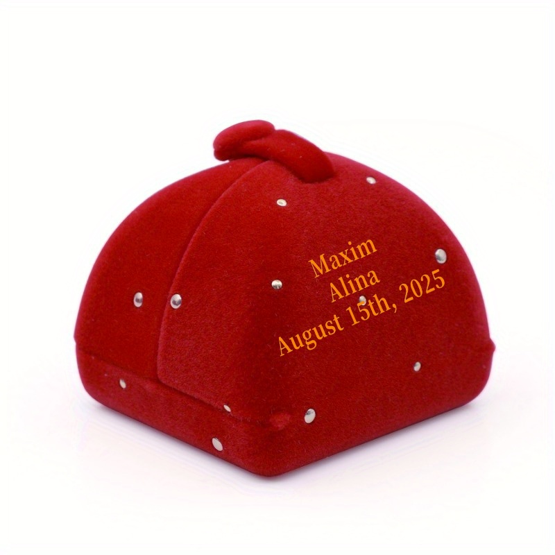 Privately Customized Elegant Engagement Ring Storage Box