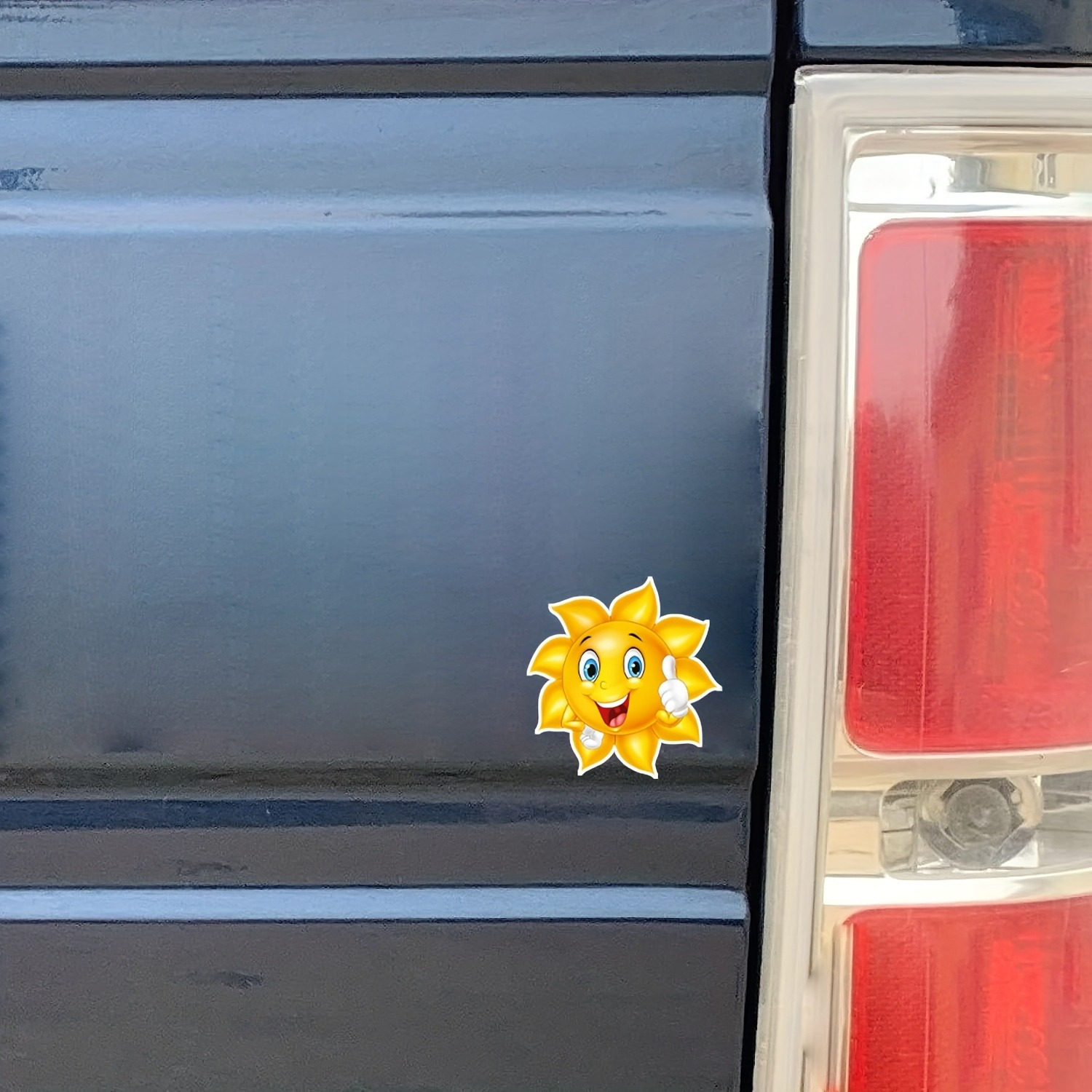 Qf1355 - Sunshine Design Sticker For Vehicle, Luggage, Laptop, Rv, Summer Decor
