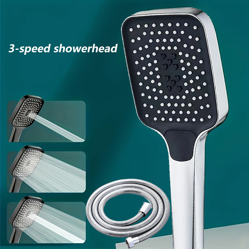 Extra Large 3-Mode Shower Head Kit with 2M Hose