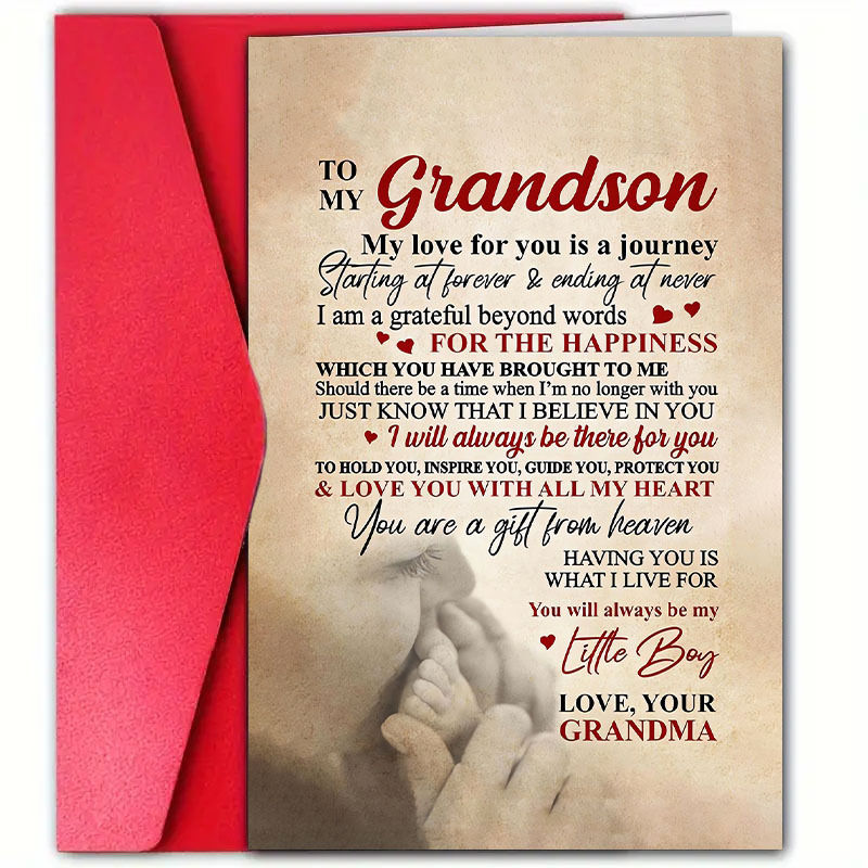 

1pc Greeting - - , Inspirational & , For Celebrating Grandchild' Day, 4.7x7.1