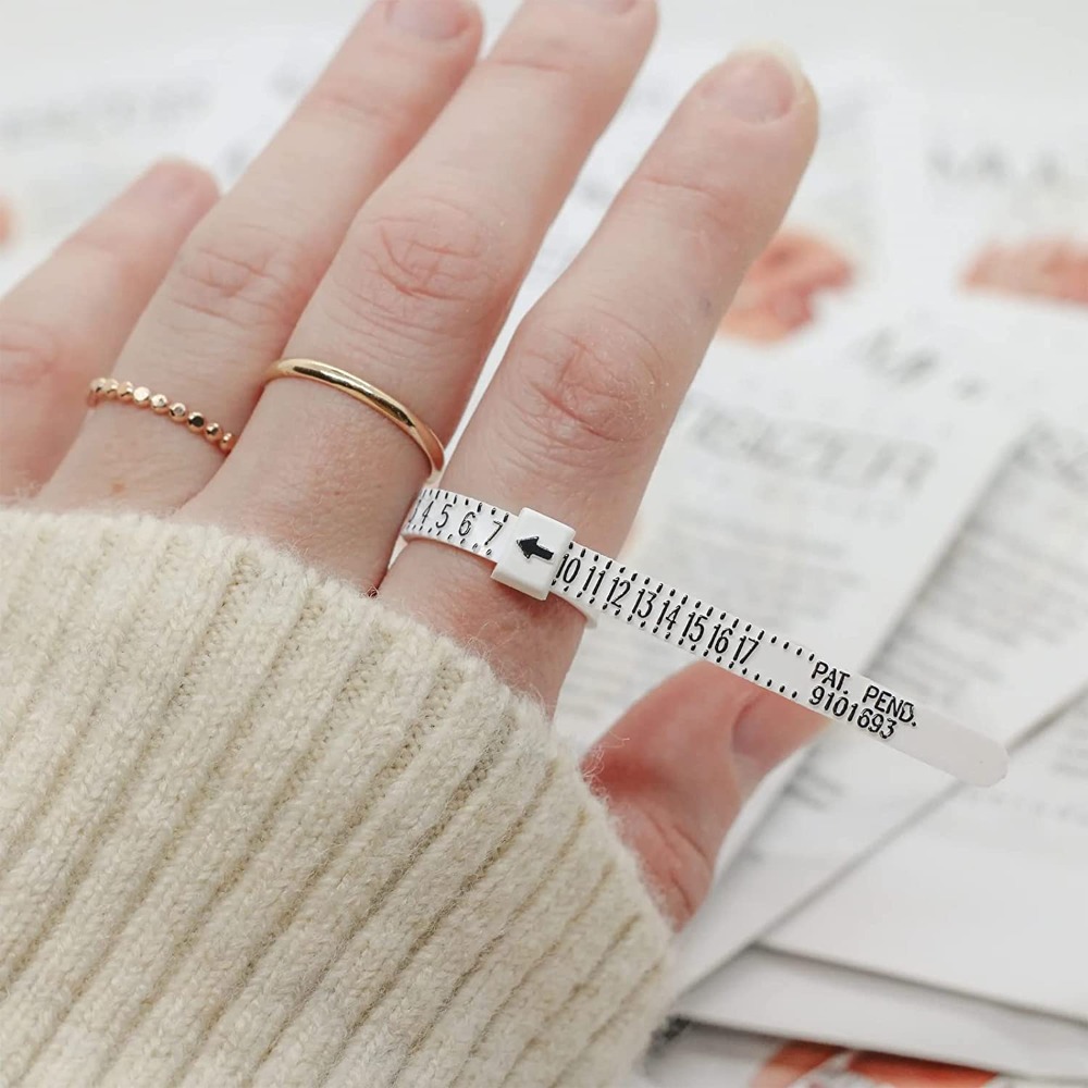 Ring Sizer Measuring Tool, Reusable Finger Size Tool