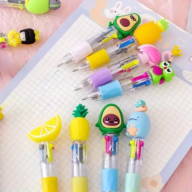 14pcs 14pcs cartoon retractable ballpoint pen set writing ideal for students and office workers for christmas creative gifts suitable for study birthday party Product details 3