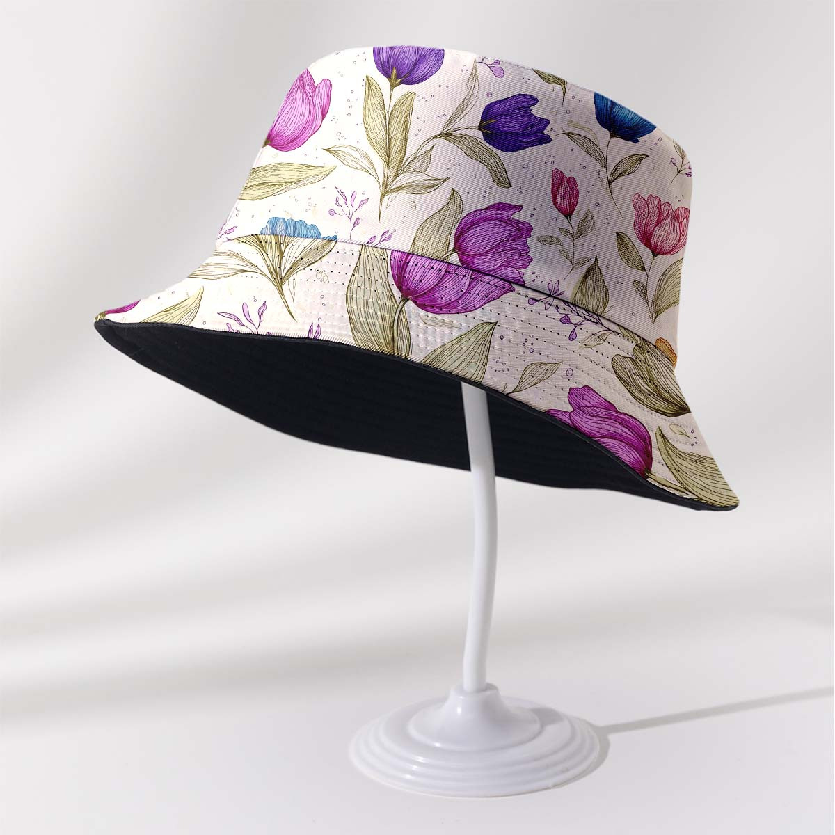 TEMU 1-pack Foldable Unisex Bucket Hat For Adults, Men, Women, And Teens, Perfect For Birthdays And . Spring/summer Reversible Bucket Hat With Print.